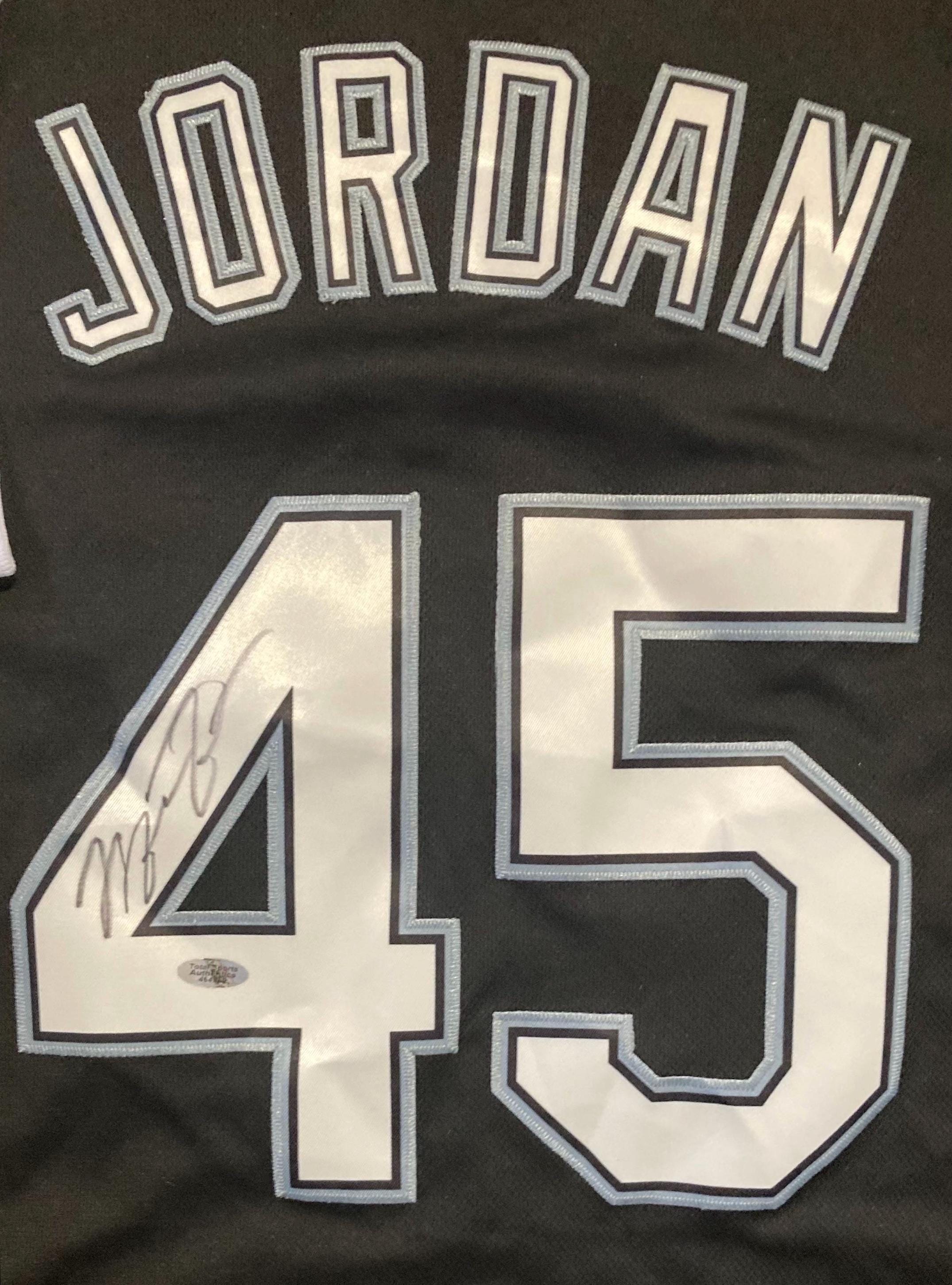 Jersey Barons Jordans Michael Jordan Birmingham Barons Autographed