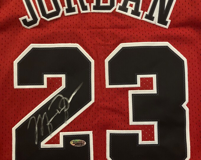 Michael Jordan Signed Chicago Bulls Jersey COA & Hologram Etsy