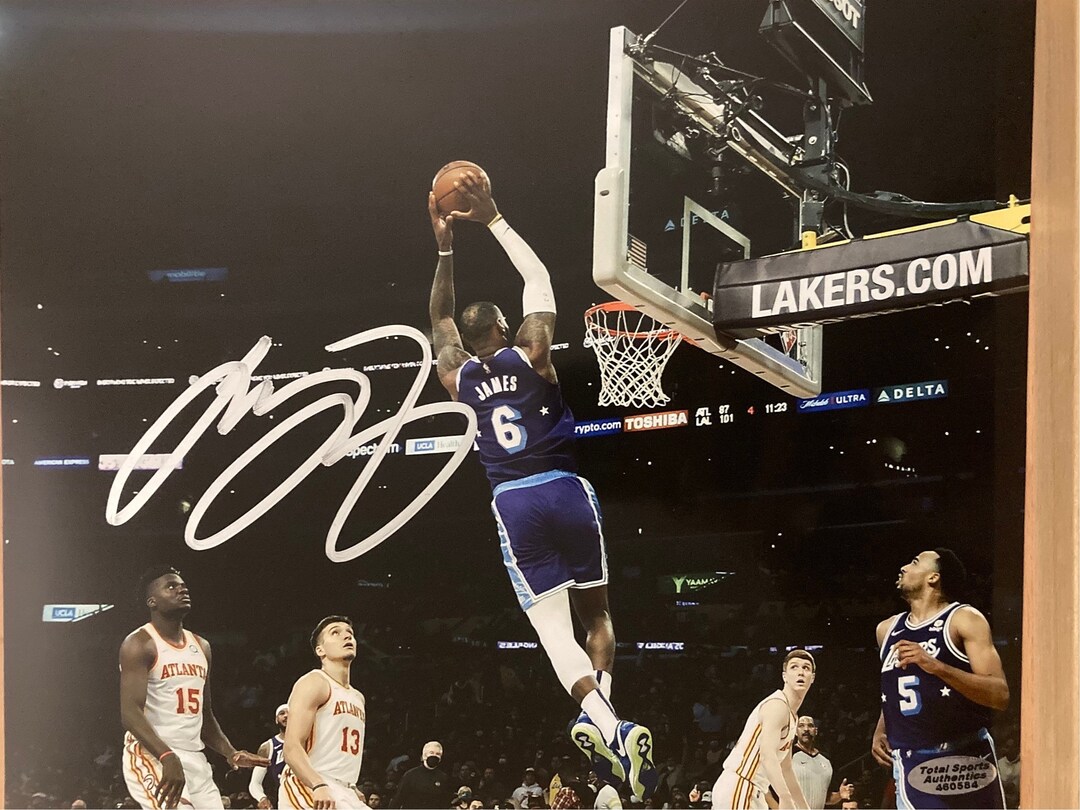 signed lebron jersey lakers