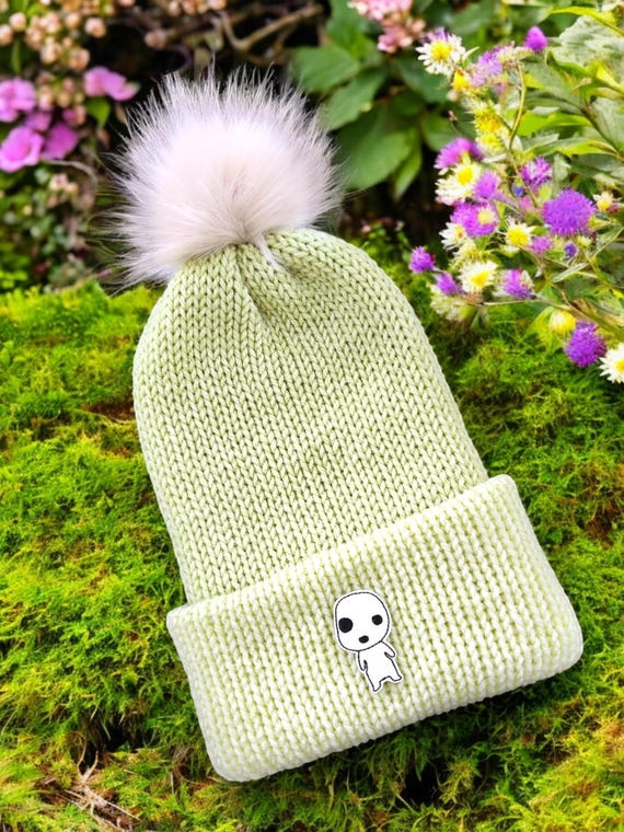 Inspired Kodama Knit Beanie – Olive Ombre, Glow-in-the-dark  display picture 1