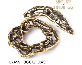 Brass findings toggle clasp