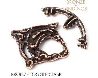 Bronze findings toggle clasp