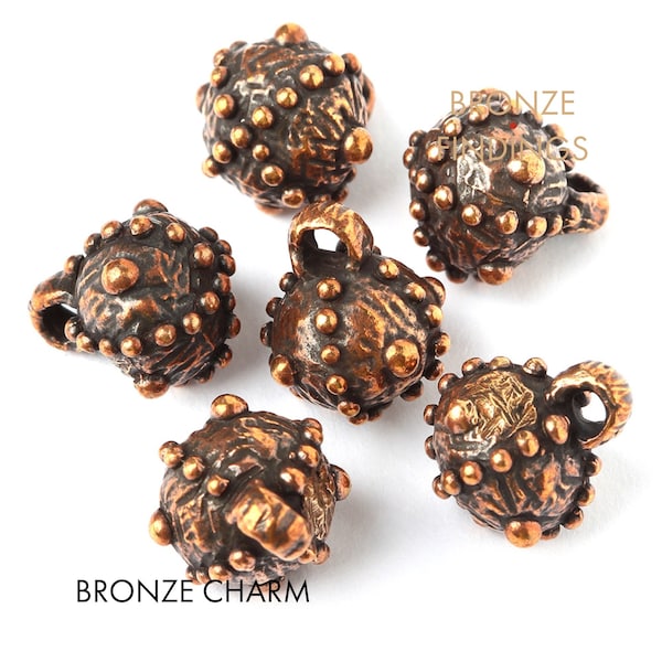 Artisan rustic charm bronze jewelry findings