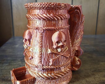 Pirate Dice Tower & Can Holder | The Jolly Tankard