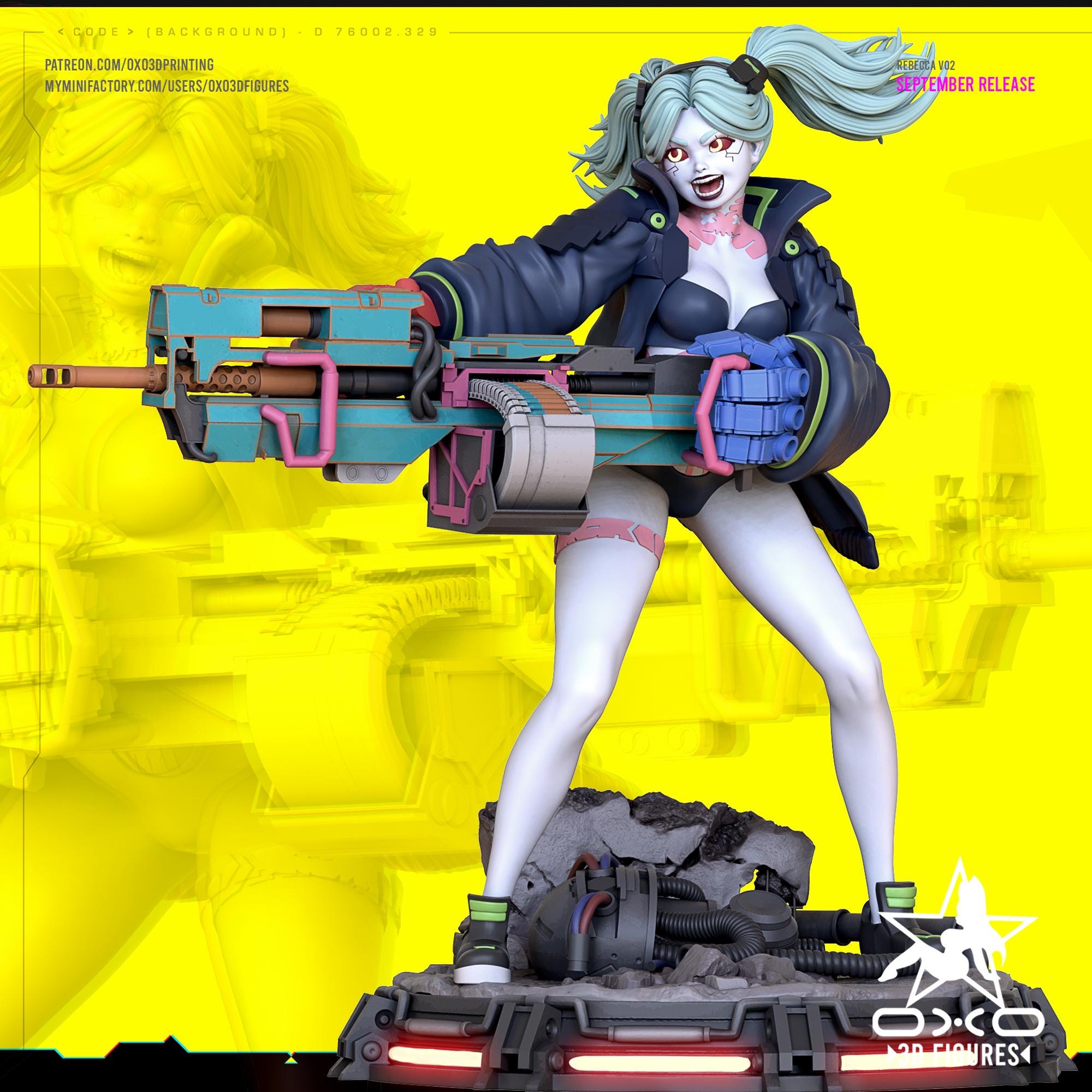Rebecca Figure Cyberpunk - Etsy Rebecca Figure Cyberpunk - Etsy
