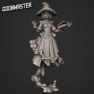 Human Female Wizard | 3D Printed Resin Miniature | D&D | Goon Master Games