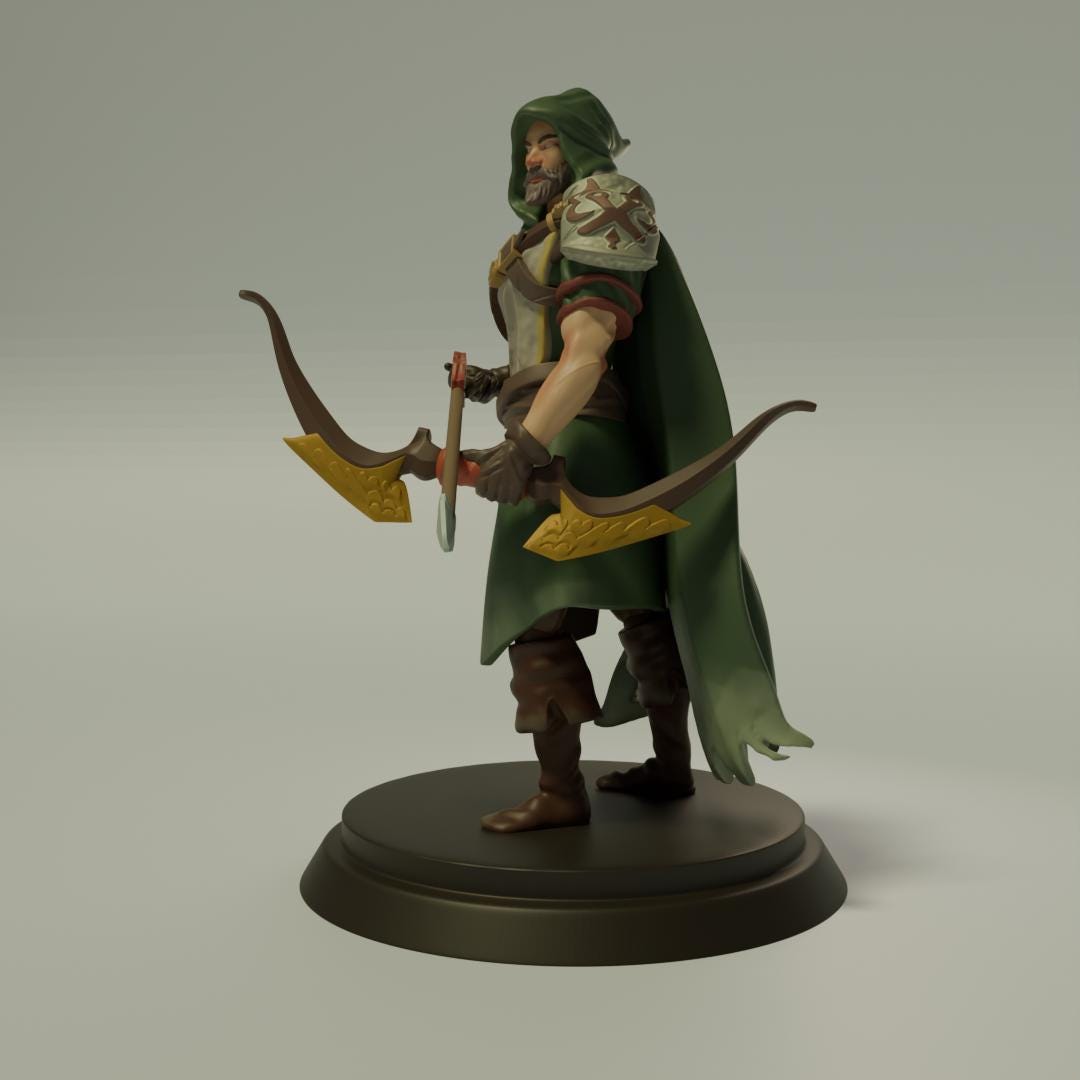 Human Male Ranger D&D Miniature, Tenda Orc Studio - Etsy