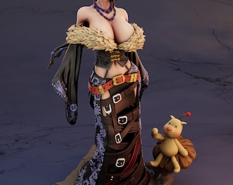 Lulu FFX Unpainted Figure Kit: Final Fantasy Figurine (160mm Scale) 18+