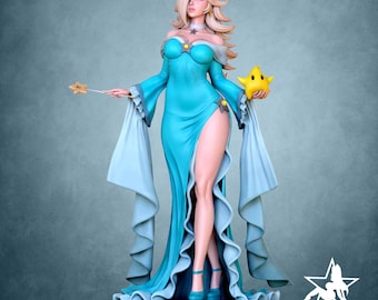 Rosalina | Unpainted Display Figure Kit | 1/9, 1/12, Scale | 18+ Fan Art | OXO3D Figures