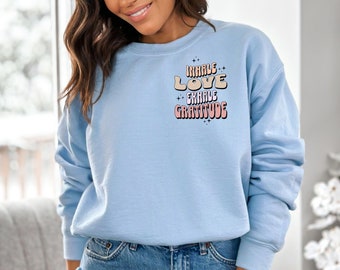 Inhale Love Exhale Dankbaarheid Unisex Heavy Blend™ sweatshirt met capuchon, trendy hoodie, schattige hoodie, oversized hoodie