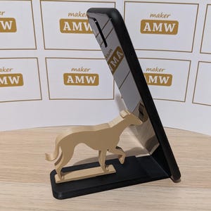 Whippet - Phone Stand - Animal Dog shaped Phone Holder - Various colour options
