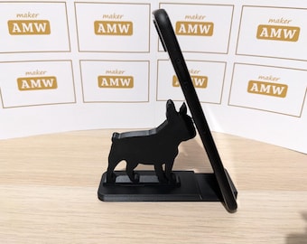 French Bulldog - Phone Stand - Animal Frenchy Dog shaped Phone Holder - Various colour options