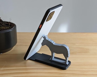 Donkey - Phone Stand - Animal shaped Phone Holder - Various colour options