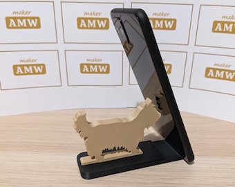 Yorkshire Terrier - Phone Stand - Animal Yorky Dog shaped Phone Holder - Various colour options