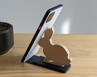 Rabbit - Phone Stand - Animal shaped Phone Holder - Various colour options