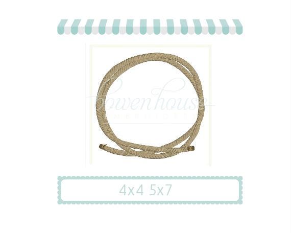 Rope Satin Monogram Frame Machine Embroidery Design - Etsy