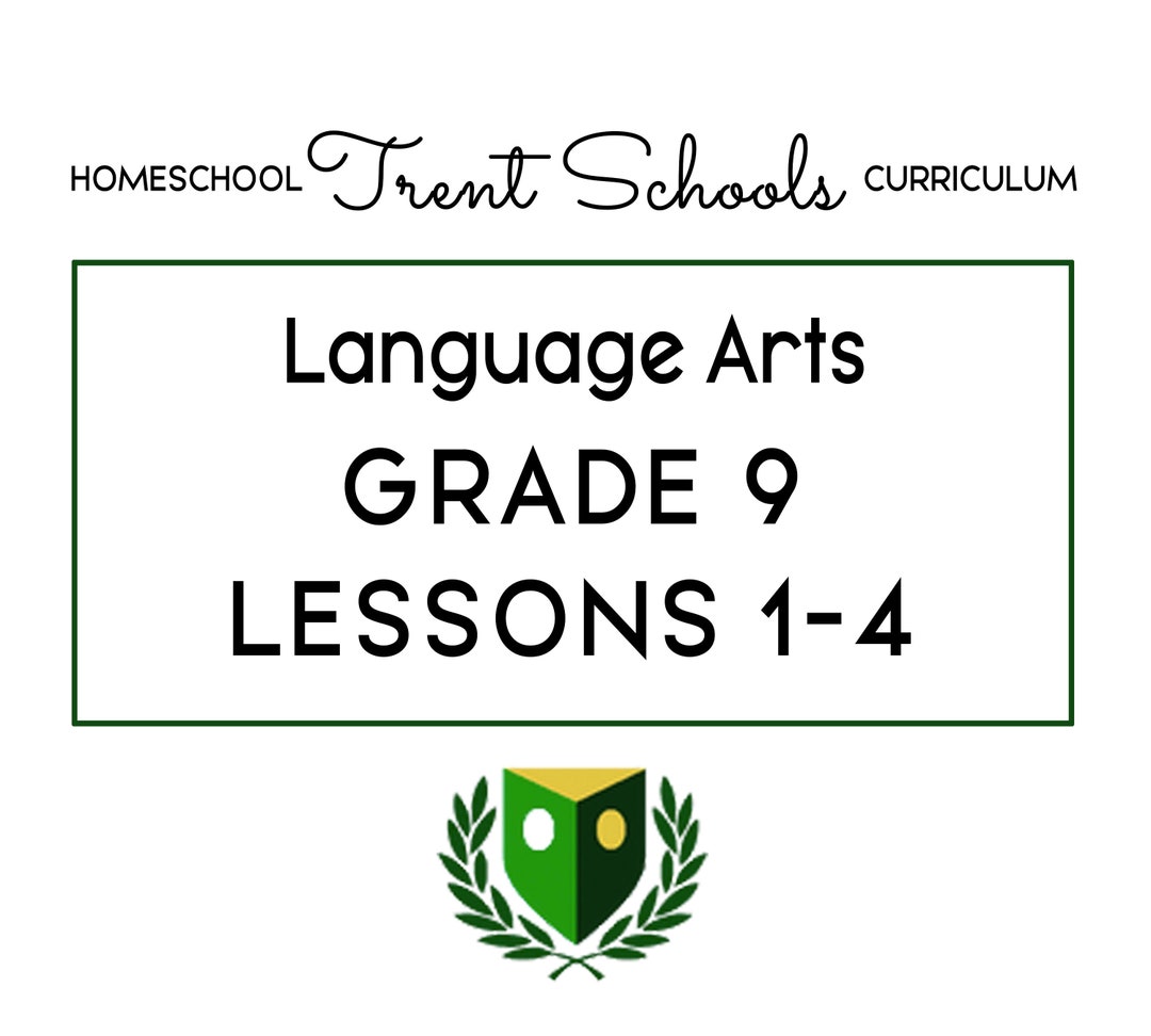 Grade 9 Language Arts Packet 1 of 7 lessons 1-4 - Etsy