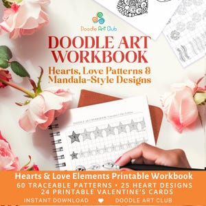 Hearts & Love Pattern Templates | Traceable Heart Worksheets | Coloring Pages, Printable Valentine’s Cards and Drawing Practice | PDF, JPG