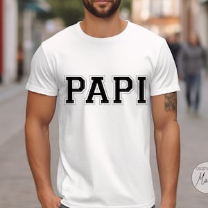 Papi Varsity Shirt SVG PNG, Papi Jersey Shirt, Varsity Font PNG