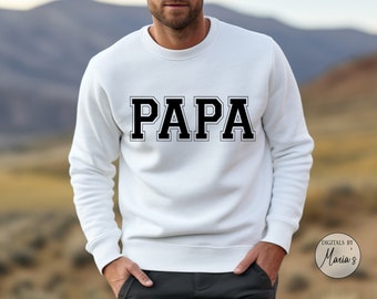 Papa Varsity Shirt SVG PNG, Papa Jersey Shirt, Varsity Font PNG