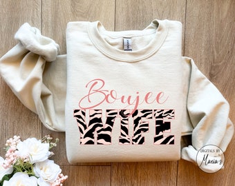 Boujee Wife PNG SVG, Tiger Wife Design