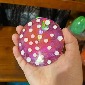Rainbow Holographic Coasters with UV Reactive Ink zdjęcie 4
