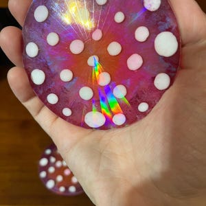 Rainbow Holographic Coasters with UV Reactive Ink zdjęcie 17