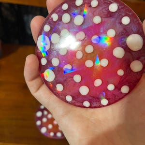 Rainbow Holographic Coasters with UV Reactive Ink zdjęcie 11