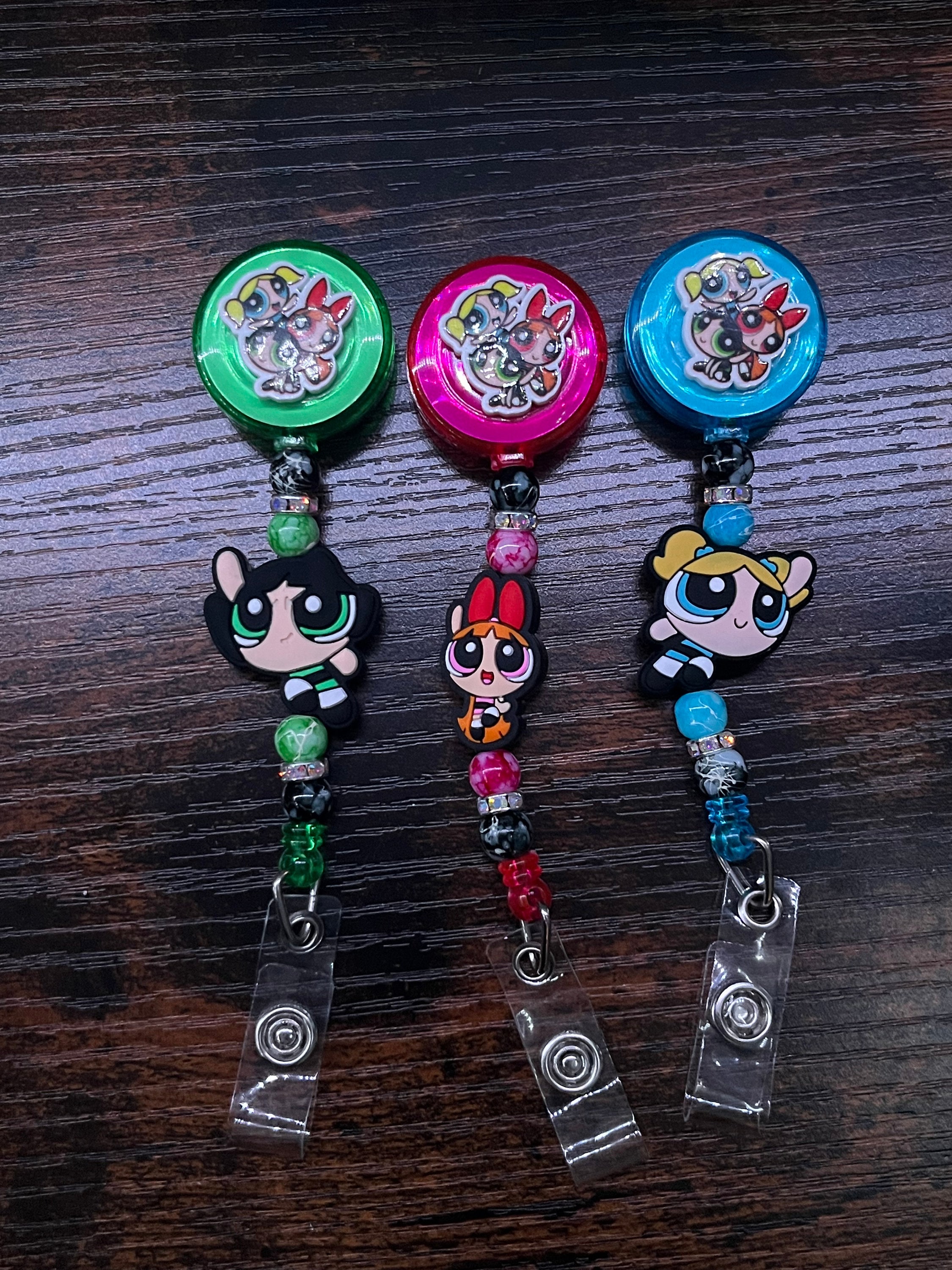 Personalized Badge Reels Power Puff Girls 