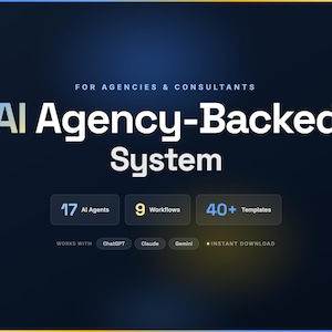 Agency-Backed AI Agent System | 17 ChatGPT Agents, 9 Workflows
