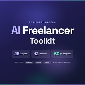 Agency-Backed AI Agent System | 25 AI Agents, 12 Workflows, 60+ Templates | Solopreneur Business Kit | Instant Download