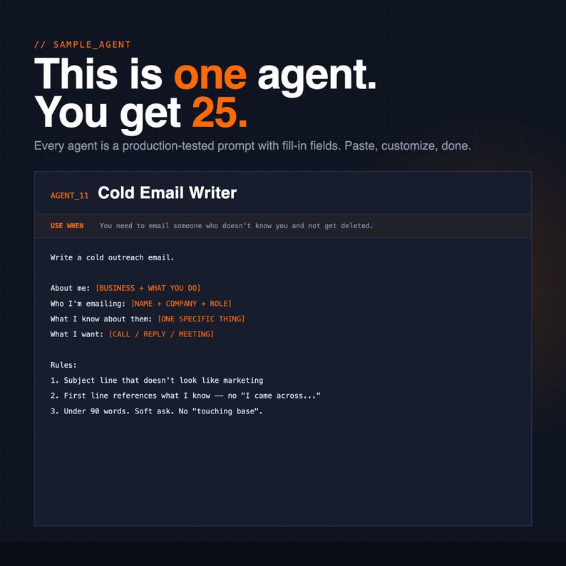 AI Agent Starter Pack for Small Business | 25 AI Chatbot Prompts ...