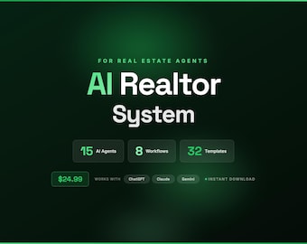 AI Realtor System | 15 Agents, Ads, Marketing Playbooks, Email Sequences (Digital Download)