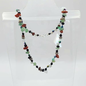 Green and Brown Assorted Necklace