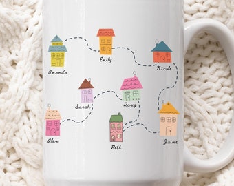 Forever a Tribe Mug | Personalized Long Distance Friendship Gift, Bestie Gift, Gifts for Friends, Custom Best Friend Gift, Cute Coffee Mug