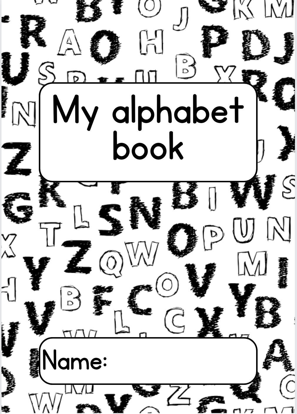 Alphabet Workbook for Kids Etsy
