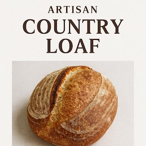Artisan Country Loaf – Afdrukbare pdf met zuurdesemrecept (direct downloaden, 7 pagina's)