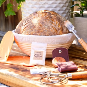 Kit ultime pour levain - levain, banneton, lames, fouet et grattoirs | Service à pain artisanal
