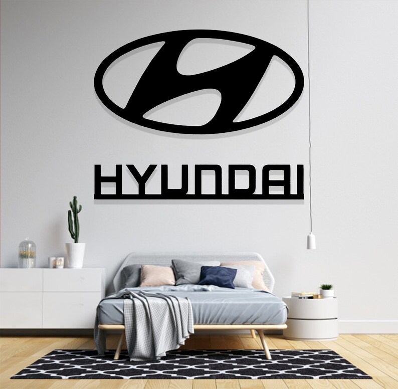 Hyundai Wall Poster, Hyundai Wooden Sign, Custom Hyundai Poster, Wood ...