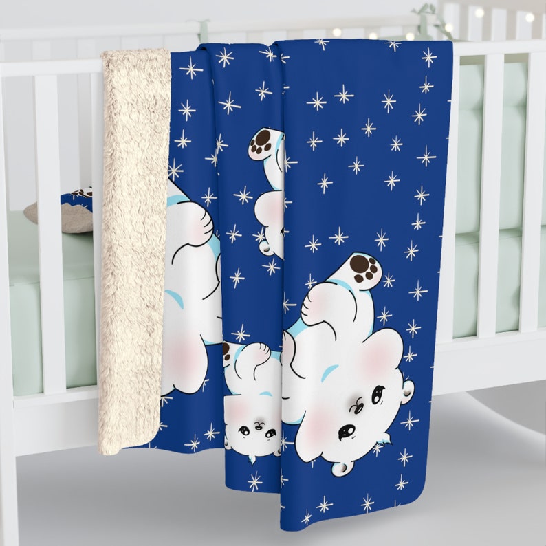 Polar Bear Blanket, Cute Polar Bear Blanket, Cute Blanket, Cute Winter