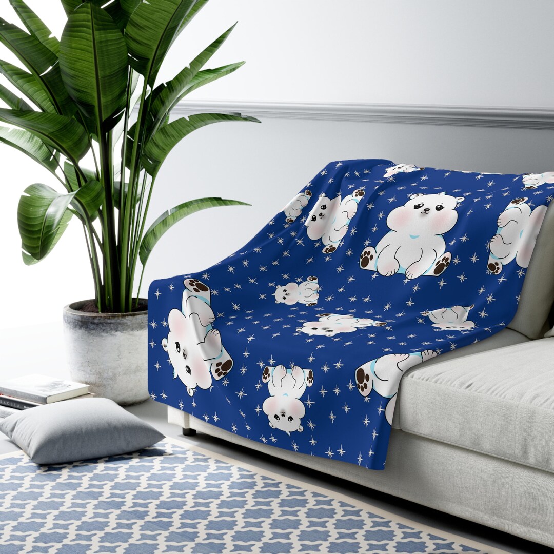 Polar Bear Blanket, Cute Polar Bear Blanket, Cute Blanket, Cute Winter