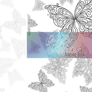 Dibujos para colorear y trazar con patrones de doodle de líneas relajantes para la atención plena, la creatividad y el alivio del estrés.