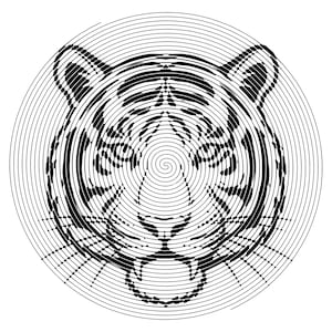 Proste kolorowanki ze spirroglifami – 10 wzorów dla początkujących Łatwa iluzja optyczna do natychmiastowego pobrania