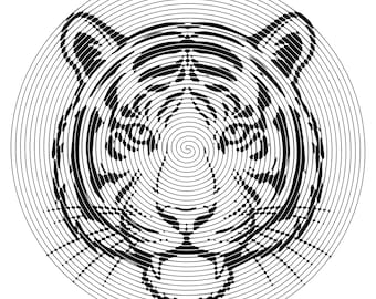 Coloriages de spiroglyphes simples - 10 modèles pour débutants, téléchargement immédiat