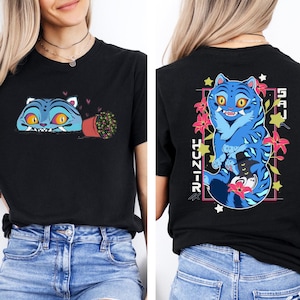 Kpop Demon Hunters Tiger Shirt, Derpy the Tiger And Bird Demon Hunter Tiger Shirt, Hunters Tiger Fan, Animal Shirt, Kpop Movie Fan Gift