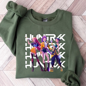 Kpop Demon Hunters Youth Sweatshirt | Huntrix Girl Toddler Shirt | Kpop idol group Shirt | Mira | Rumi | Joey Shirt | Demon Hunter Merch