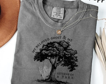 Comfort Colors® My Beloved Ghost & Me Shirt, Funny Ghost Tee, Taylor Halloween Sweatshirt, Halloween Party Gifts for Her, Spooky Season Gift