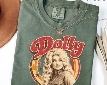 Comfort Colors® Dolly Parton Memorial Shirt, Dolly T-shirt, RIP DOLLY Country Music Shirt, Dolly Memorial Tee, Country Music Legend Portrait
