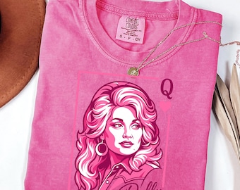 Comfort Colors® Dolly Parton Queen of Hearts Shirt: Country Music Graphic Tee
