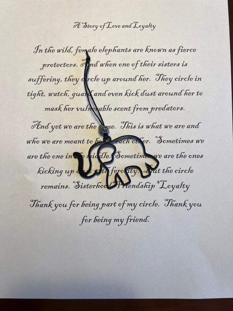 Elephant Ornament, Friendship,sisterhood - Etsy